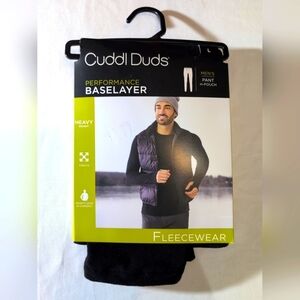 Cuddl Duds  Fleece Wear Base  Pants Men's Large Black